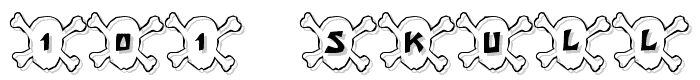 101! Skull &BoneZ font